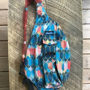 Kavu Stained Glass Rope Sling Bag Perfect Condition